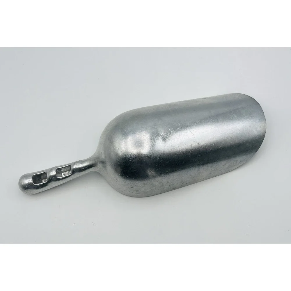 Vintage Bev Cast Aluminum Multi Purpose Scoop Made in Italy H on Handle 9.5